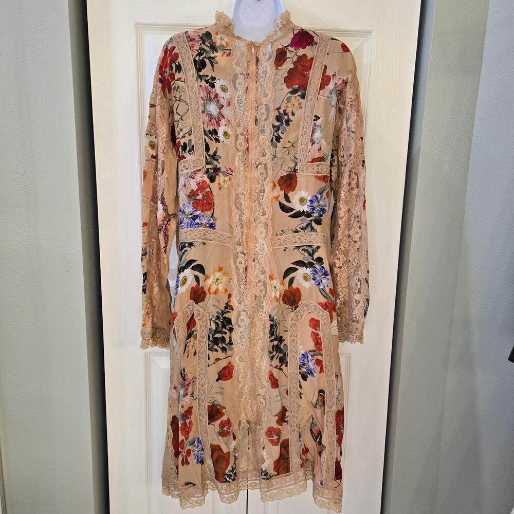 Koravilas Tessa Dress Floral Lace Cottagecore Coquette Dainty Boho Chic Sz 12 - Picture 11 of 14